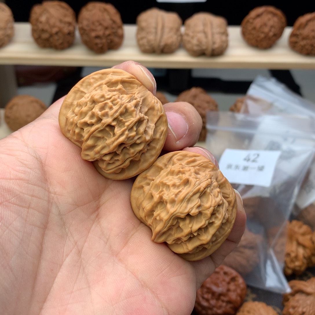 文玩核桃把件38尺全品无修天地