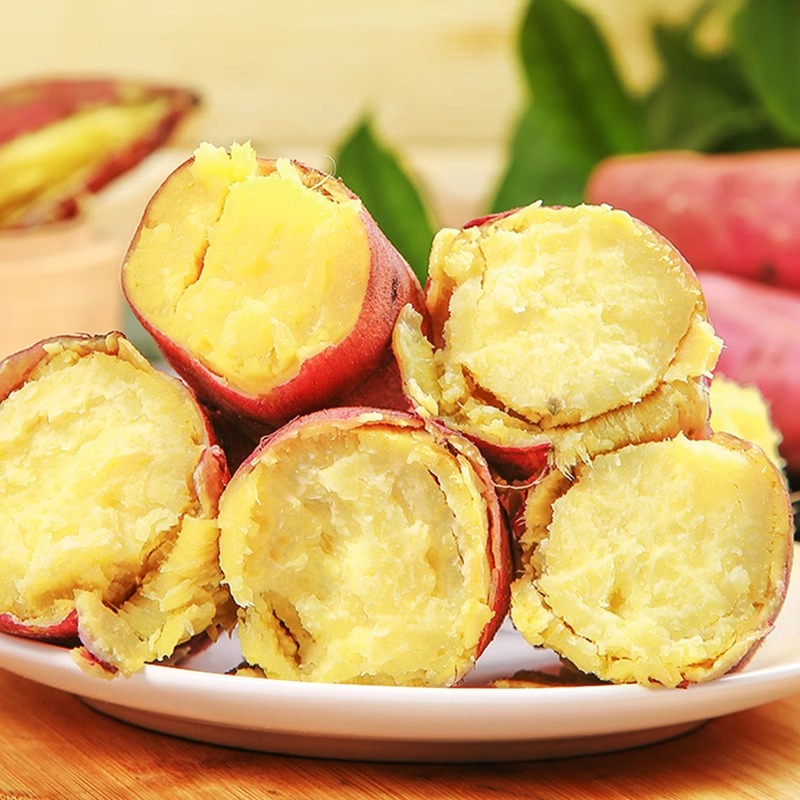 陕西临潼板栗红薯当季新鲜干面粉细长地瓜红芋薯番薯