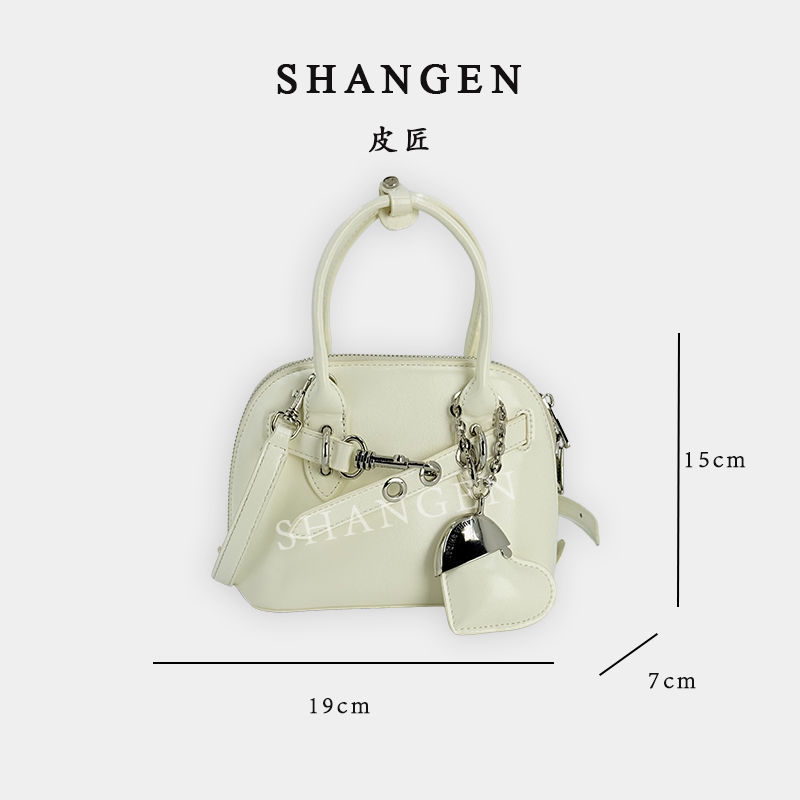 【尚恩CC】SD-5292-奶油白-19*7*15轻奢时尚女士新款手提斜挎包