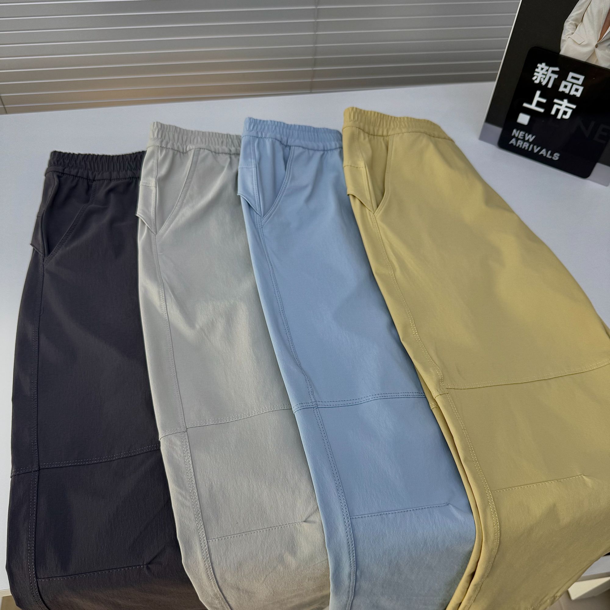 肉肉家-【休闲直筒运动裤】儿童春夏时尚百搭亲肤舒适长裤20007