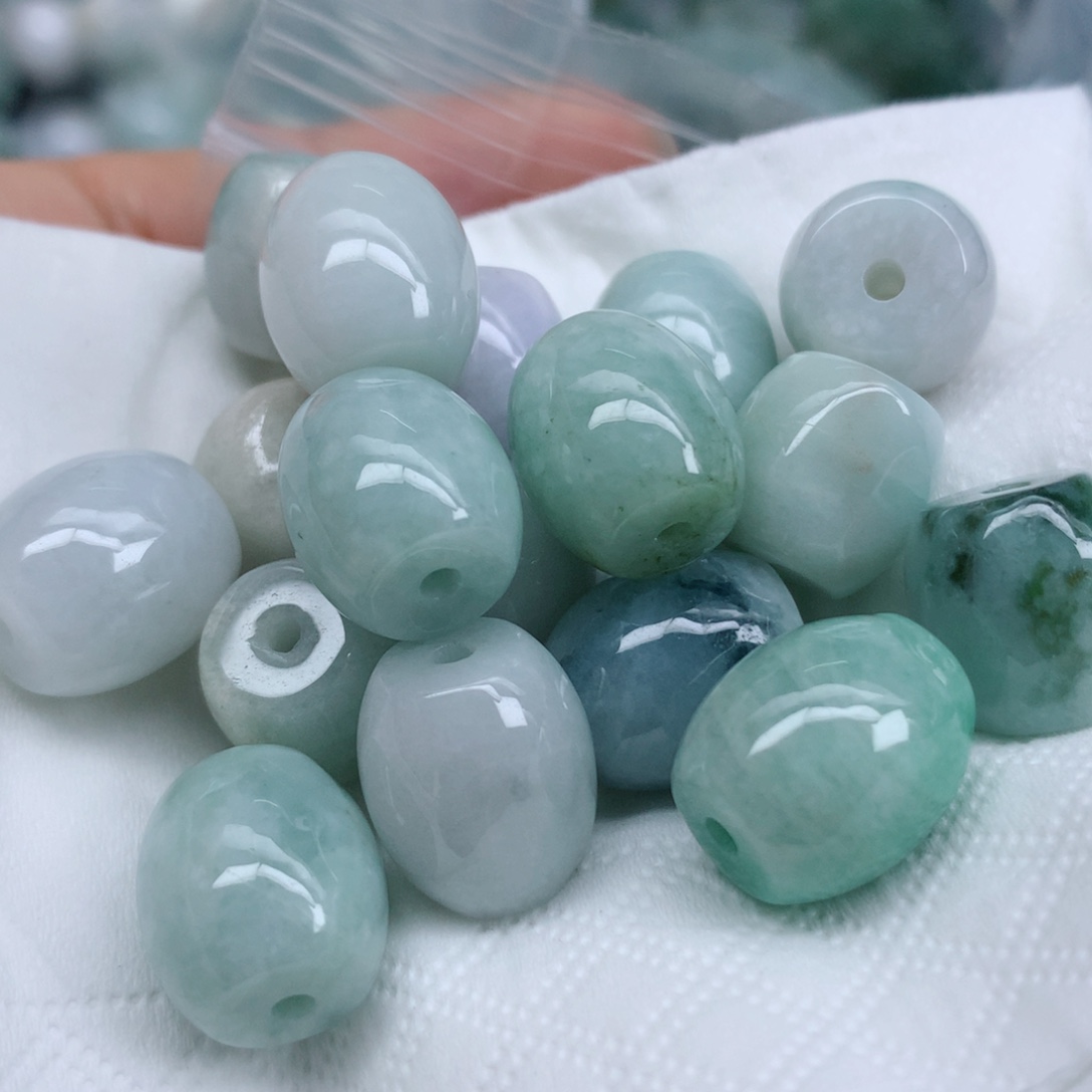 翡翠未镶嵌项链翡翠珠子批发