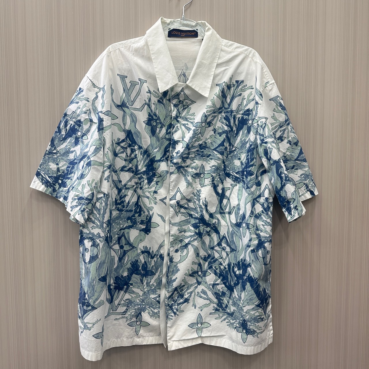 99新 LouisVuitton/路易威登 海草短袖衬衫 尺码：L 10323