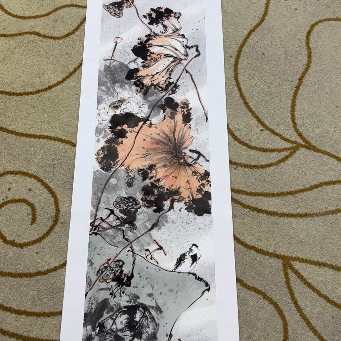 书法少*子寒山四尺对开李欣主播