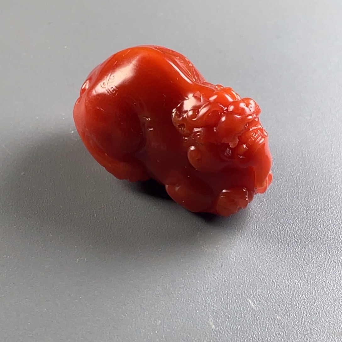 用***海南红玛瑙未镶嵌天然原矿东山大水沟貔貅