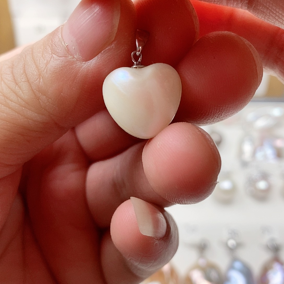 淡水珍珠银S925镶嵌颈饰