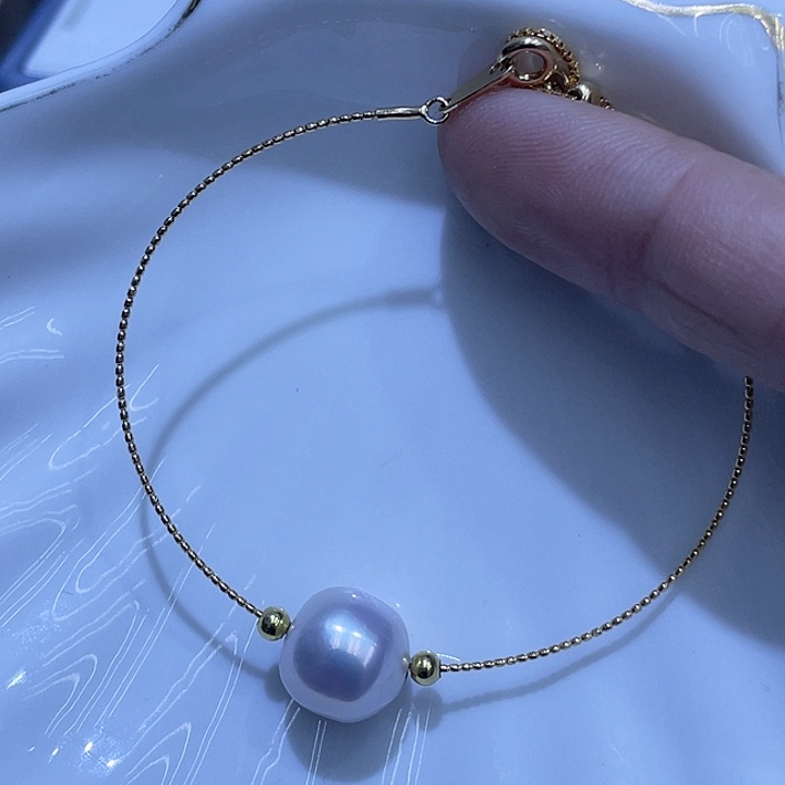 淡水珍珠手绳银S925镶嵌