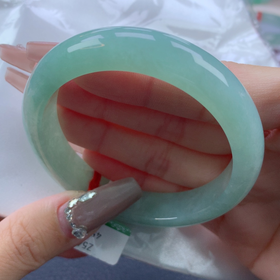 翡翠手镯未镶嵌54.5正圈