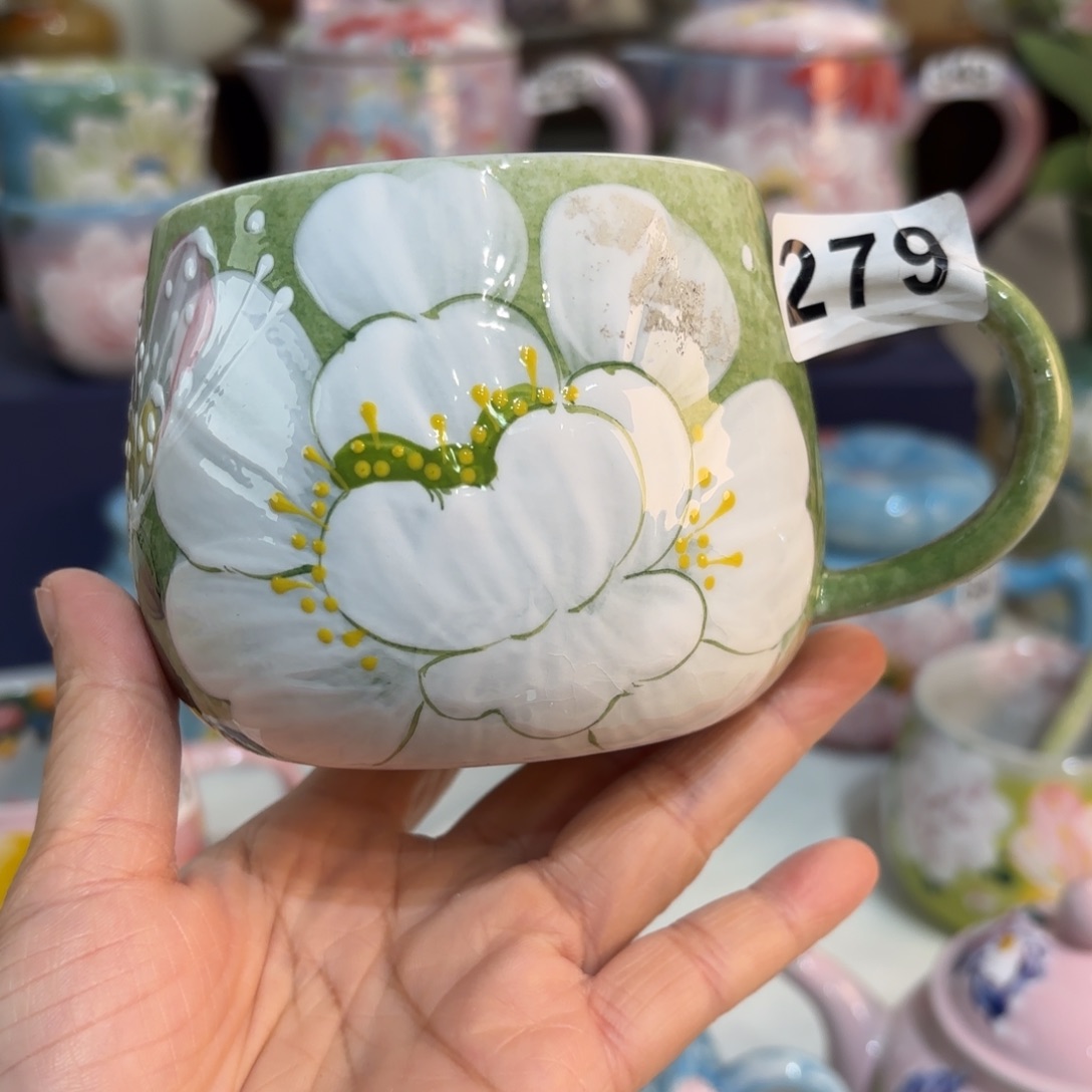 景德镇手绘高温釉下彩陶瓷茶具