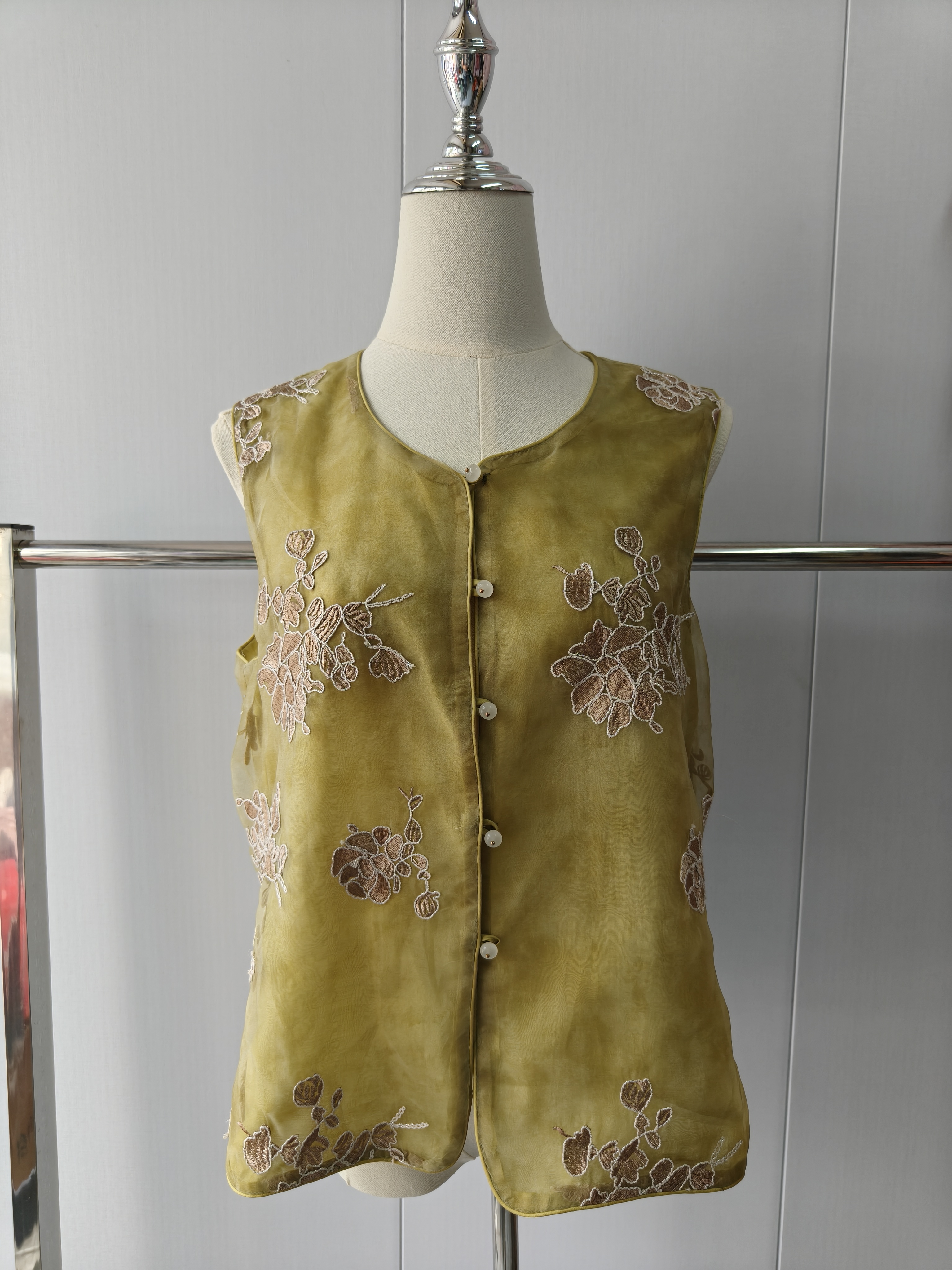 冉冉私人订制天丝欧根纱马夹订制衣服不支持退换货