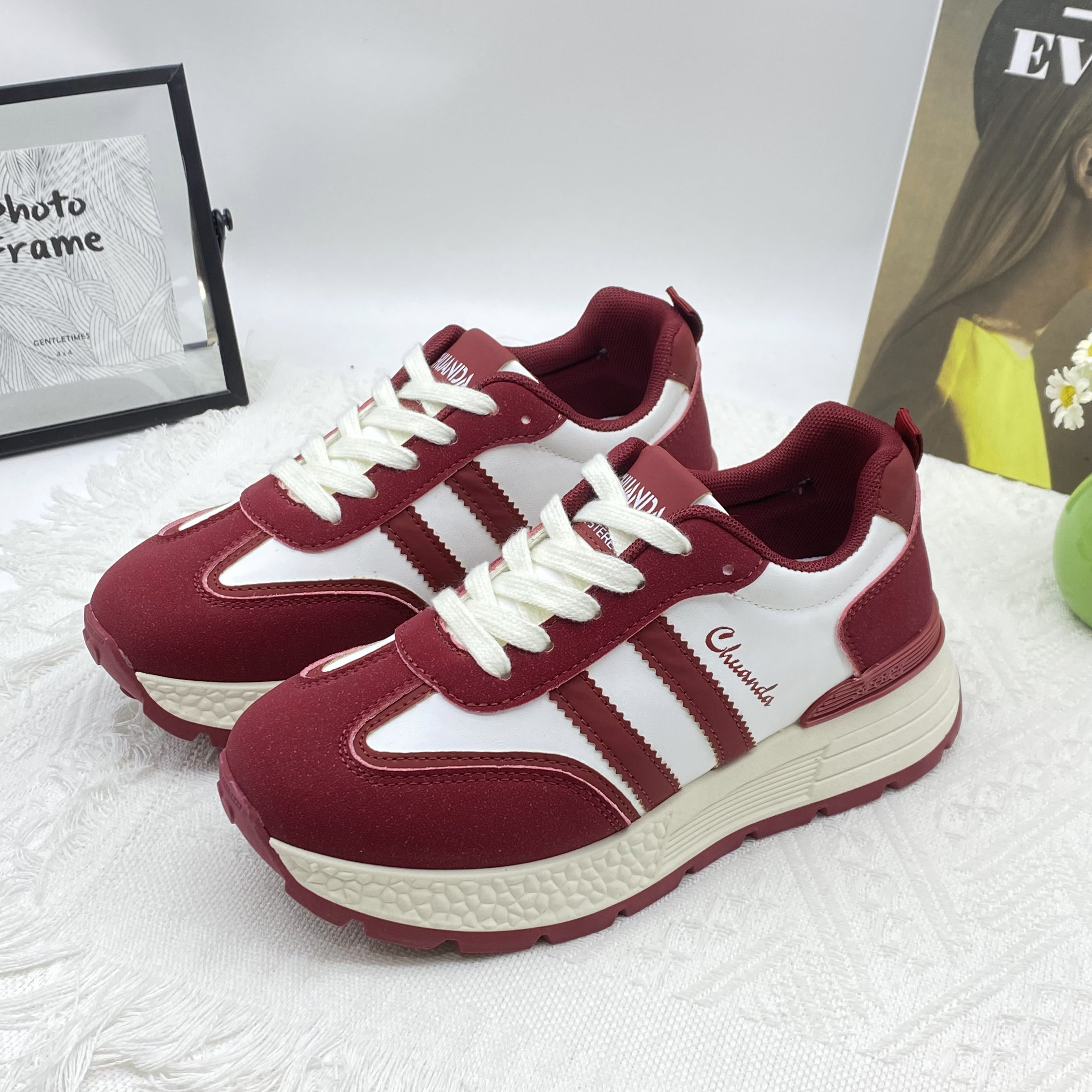 【K少的爱】2025门店款!厚底老爹鞋华夫阿甘松糕