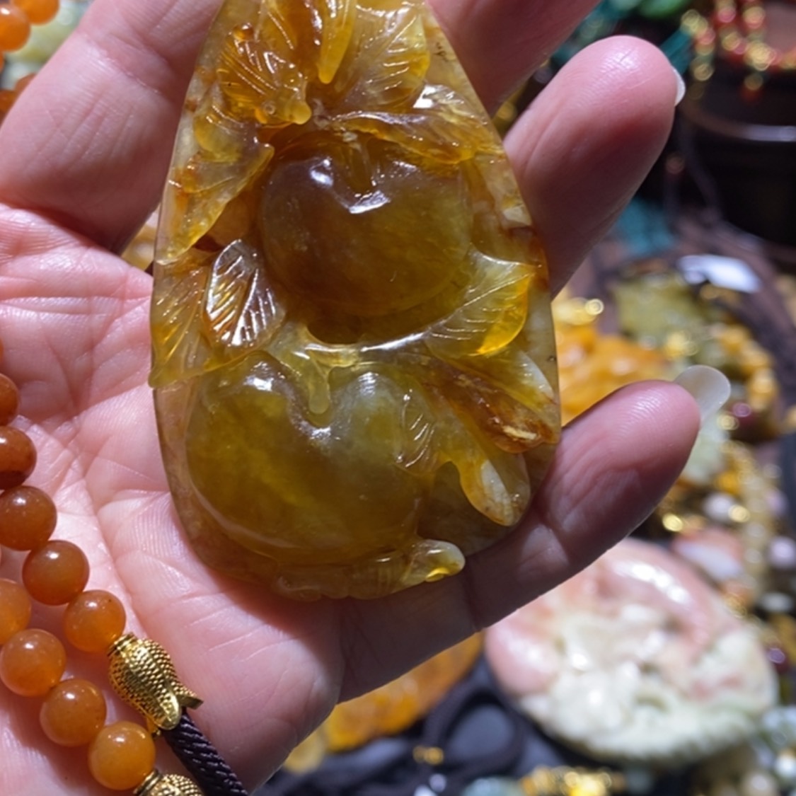 【闪购商品】岫玉毛衣链未镶嵌