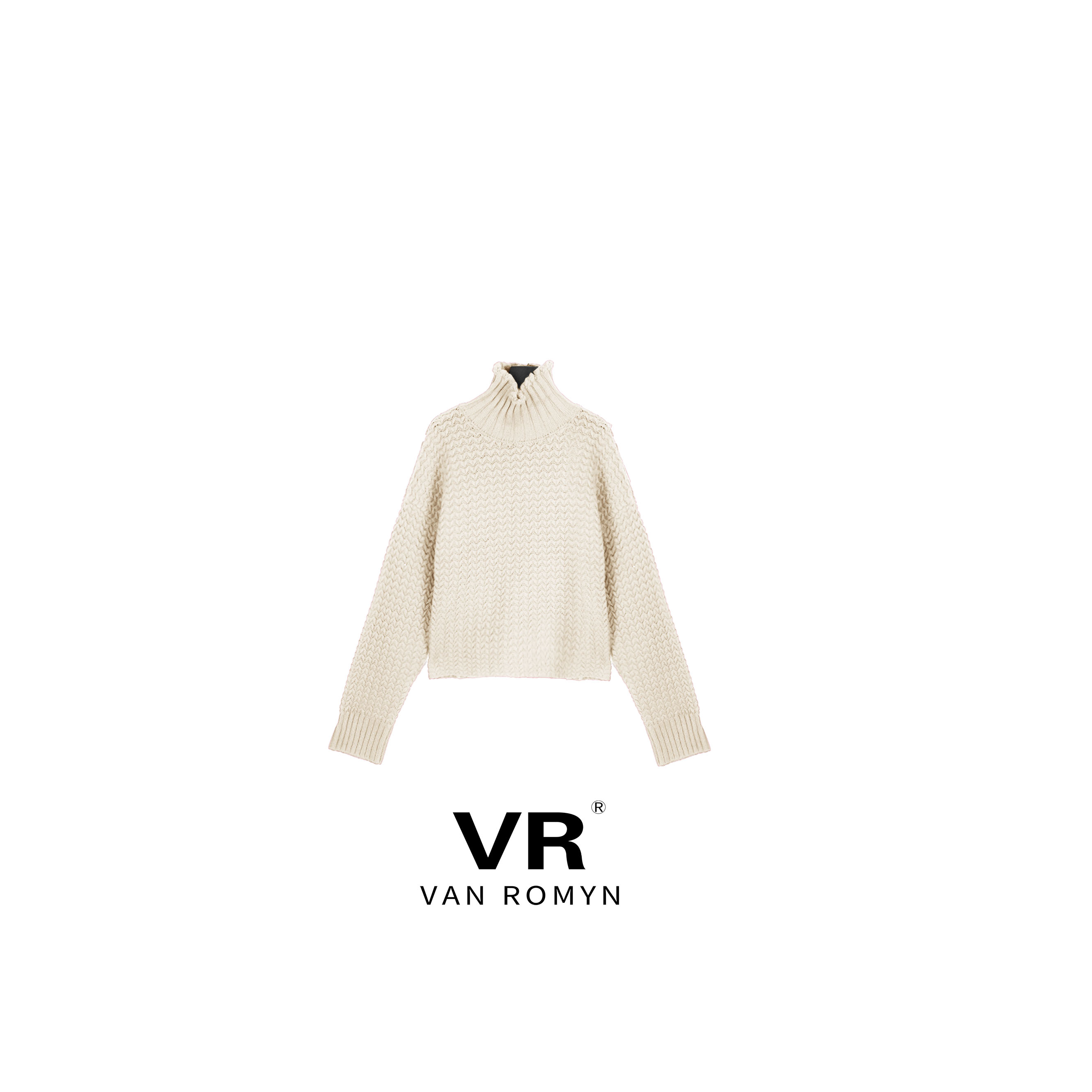 【VR莉娜】512116/2025新款100绵羊毛韩系穿搭高领毛衣