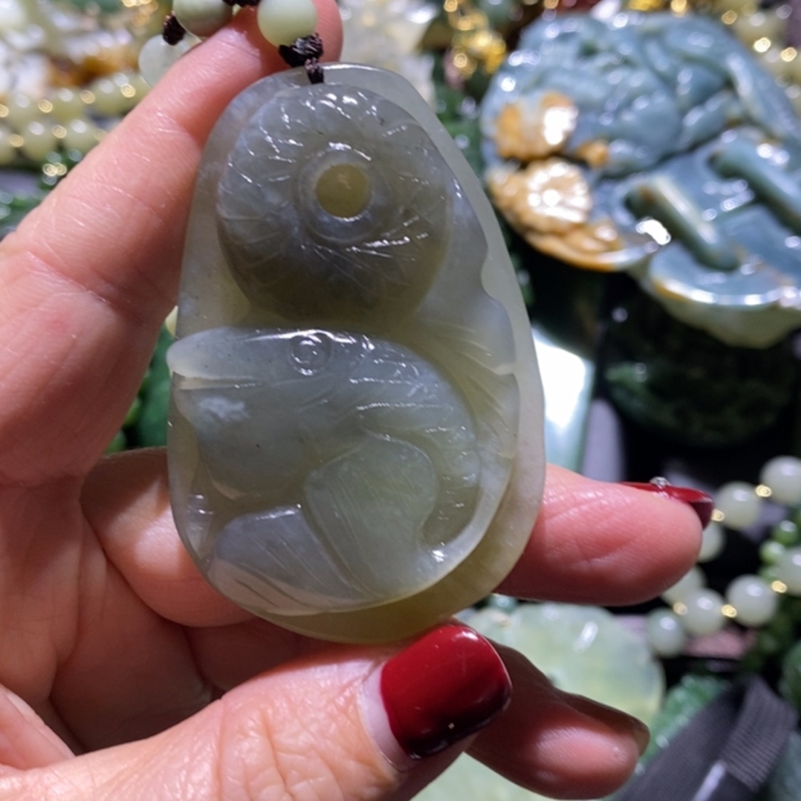 【闪购商品】岫玉毛衣链未镶嵌