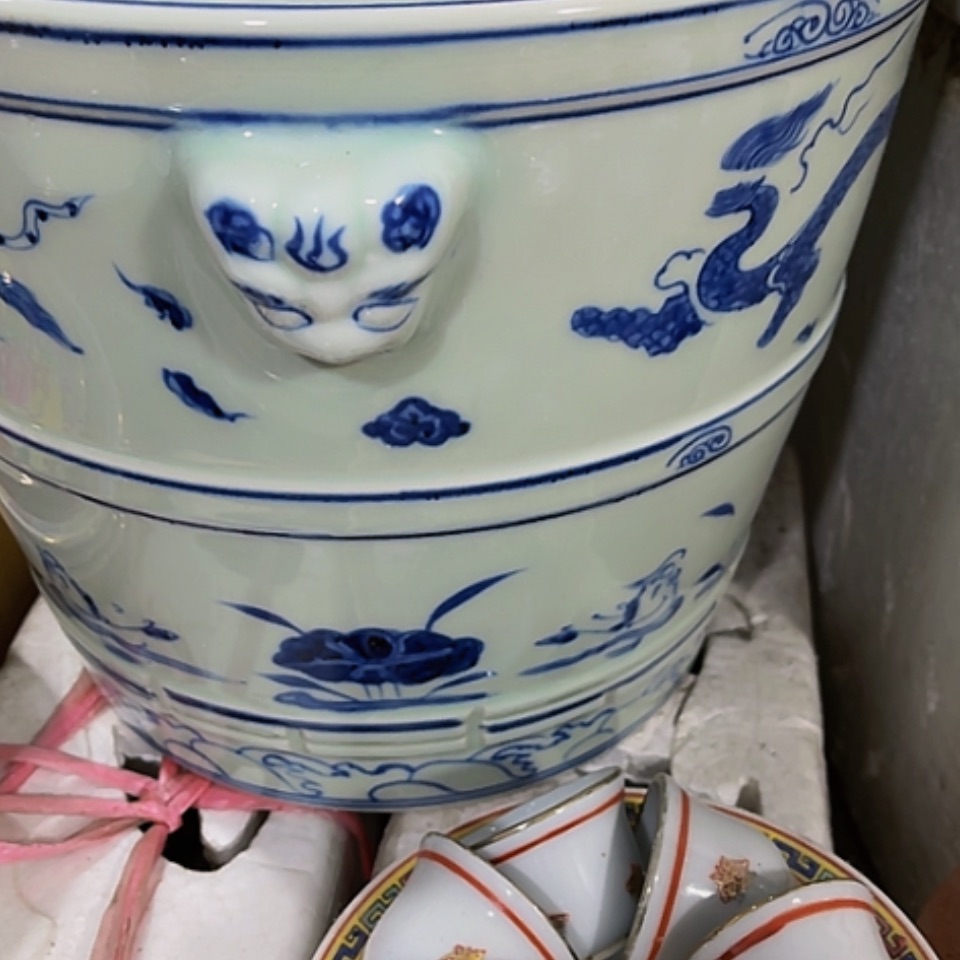 【闪购商品】紫砂盖碗久**烤青花灌子1个