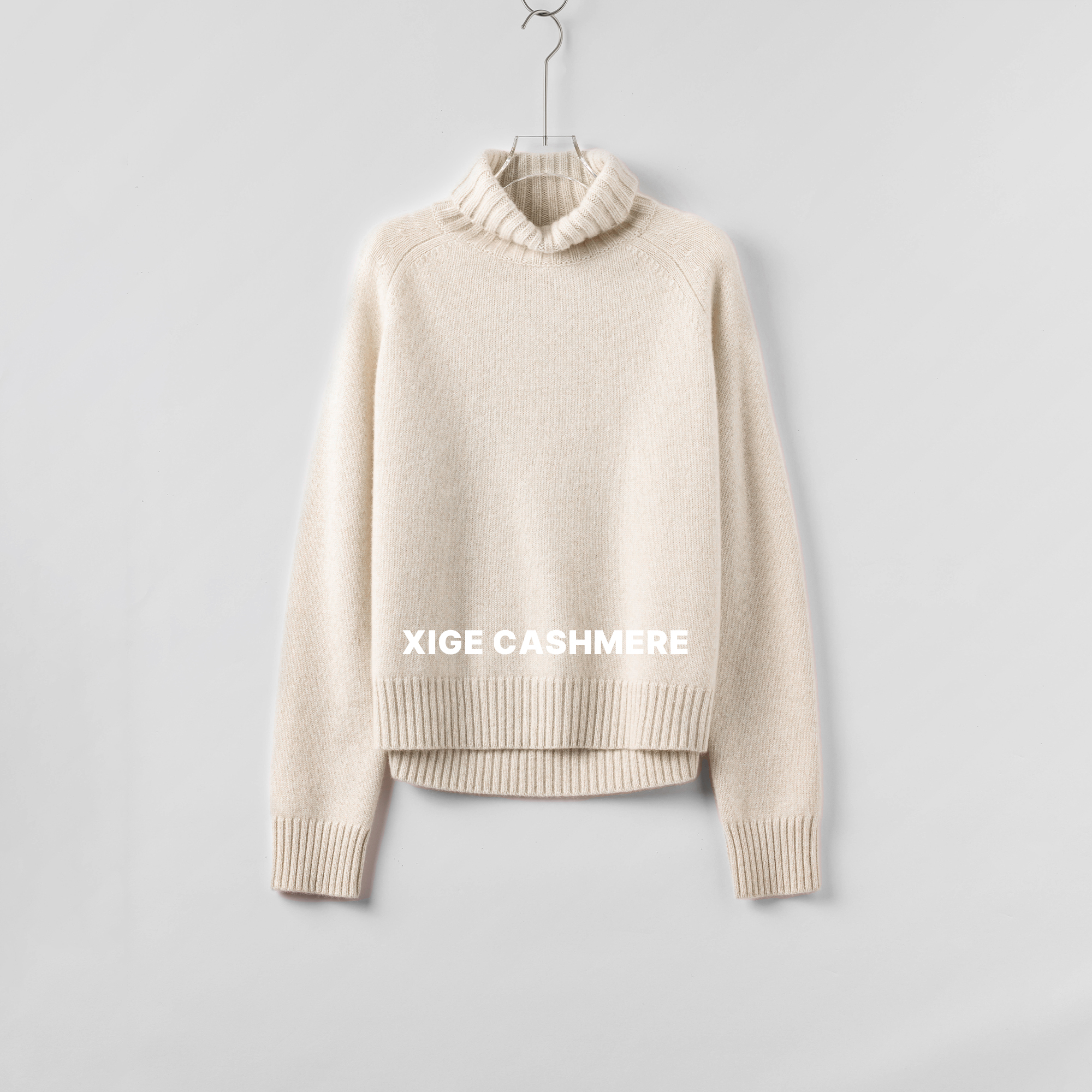 【莫奈花园】喜歌100山羊绒女士高领山羊绒针织纯羊绒衫6757