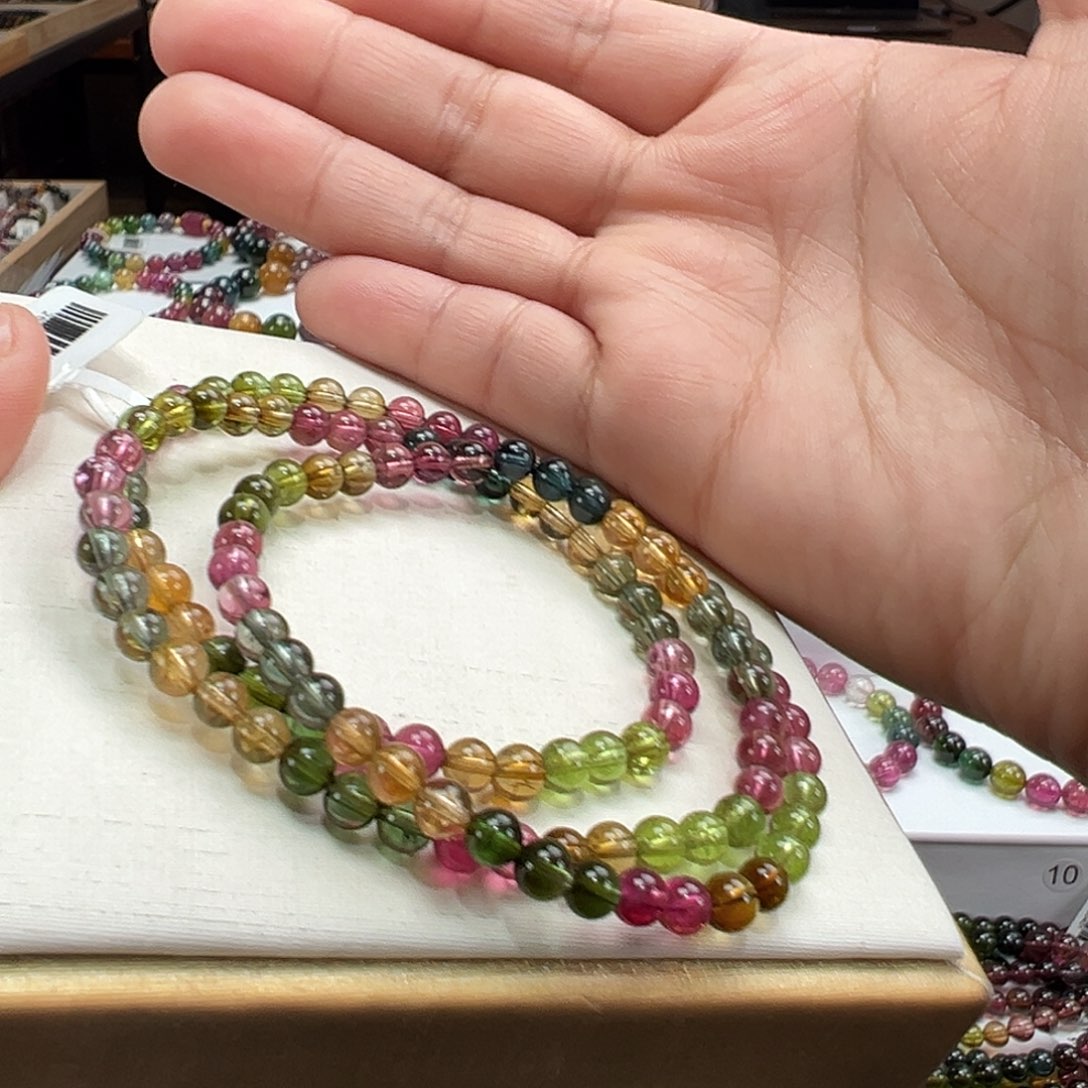 碧玺未镶嵌手串5mmmmmmmmm