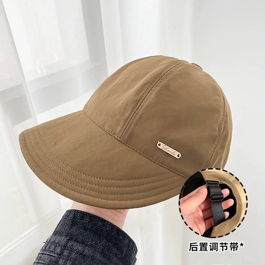 遮阳防晒帽赵露思同款女百搭新款渔夫帽大头围春夏防紫外线鸭舌帽