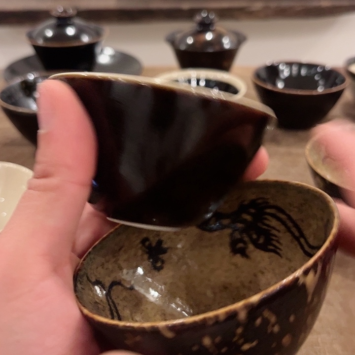 茶盏撸**生吉州窑柴窑杯