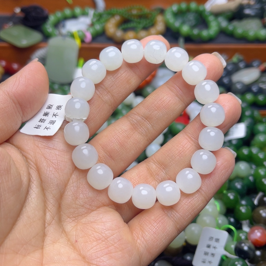 和田玉未镶嵌手链