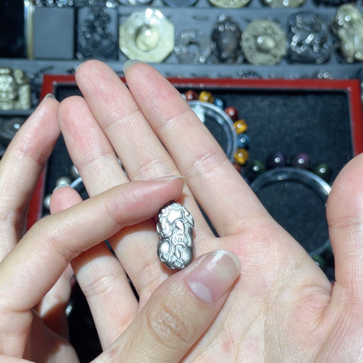 【闪购商品】未镶嵌黑曜岩吊坠(不含链)我****安