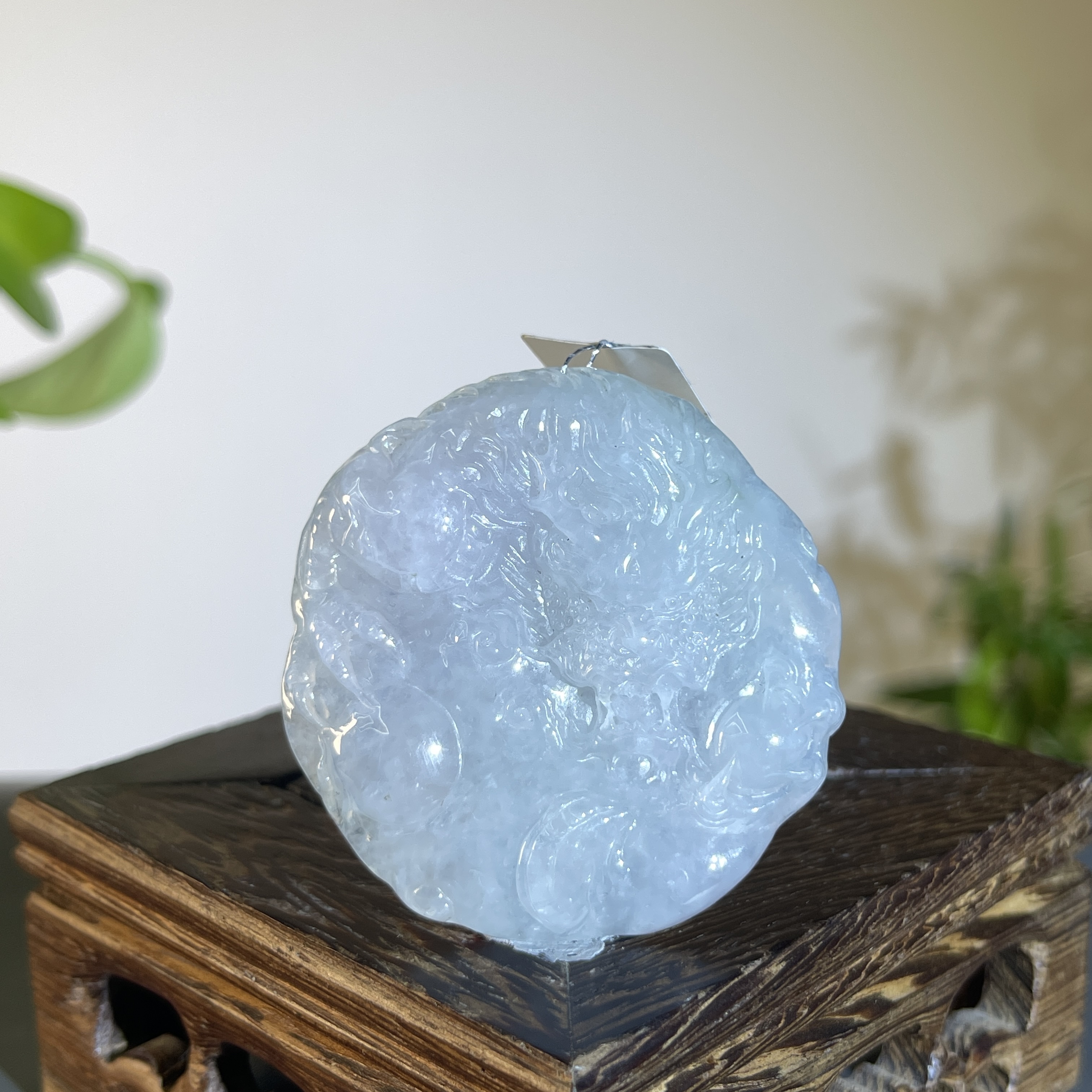 JXW17-179 天然缅甸翡翠A货  龙牌