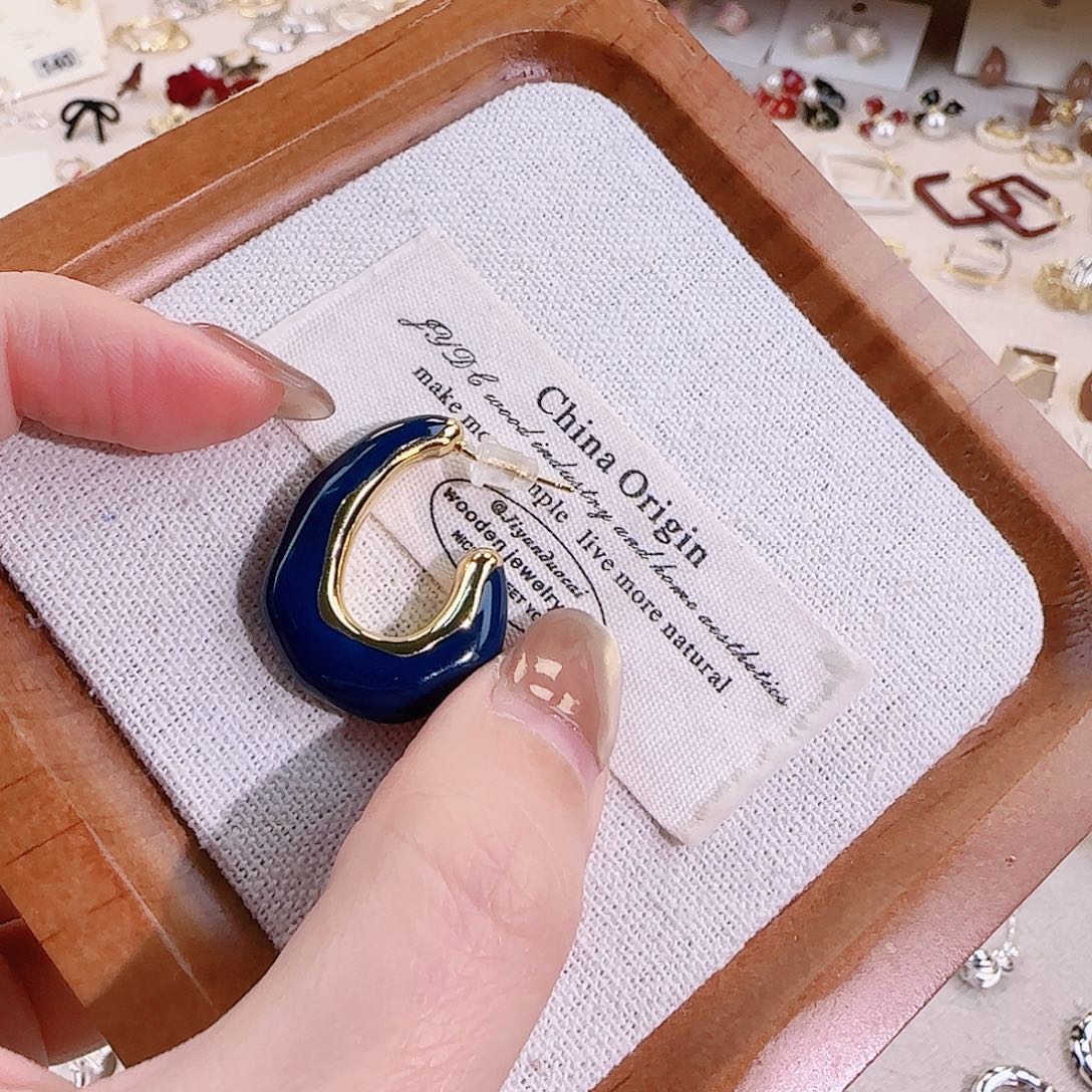 仿珍珠铜合金925银耳钉