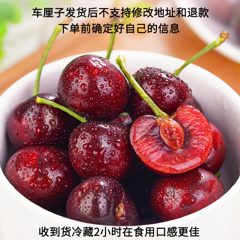 【大乐鲜果 顺丰】智利海运车厘子3JD（桑提娜）5斤装 内附果径卡
