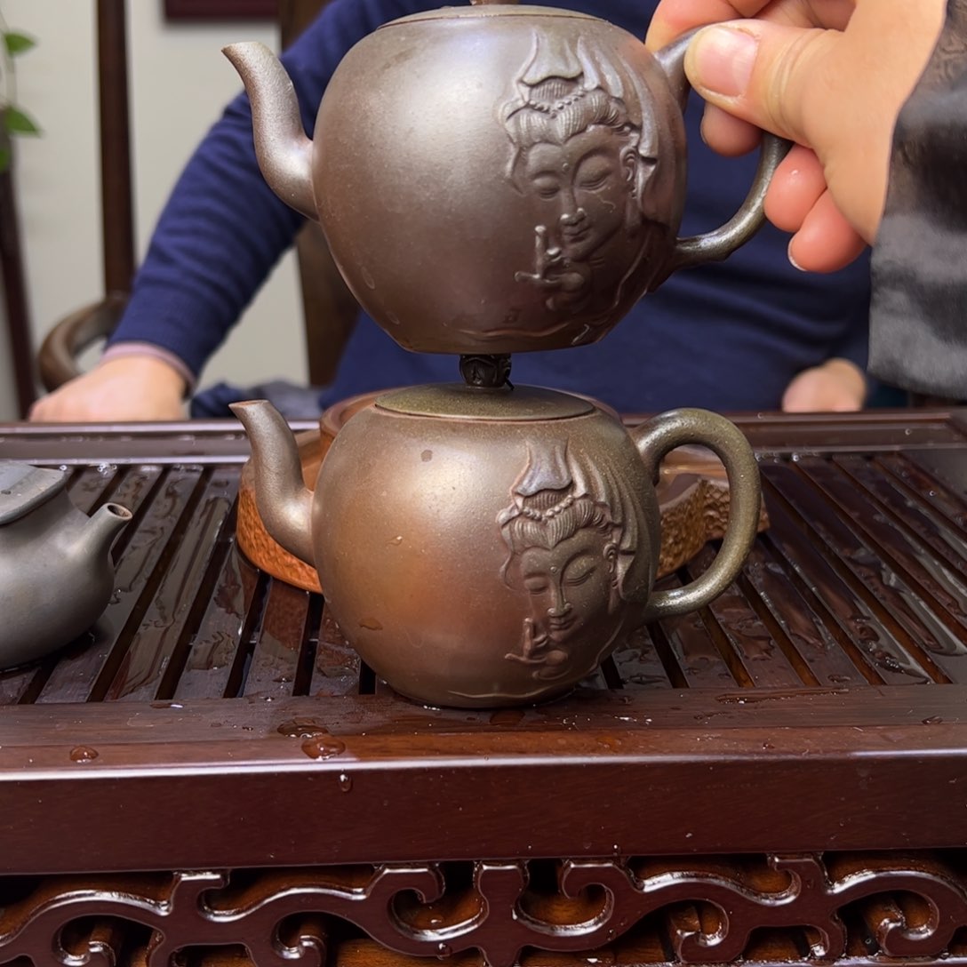 贵台龙窑坭兴陶柴烧壶106