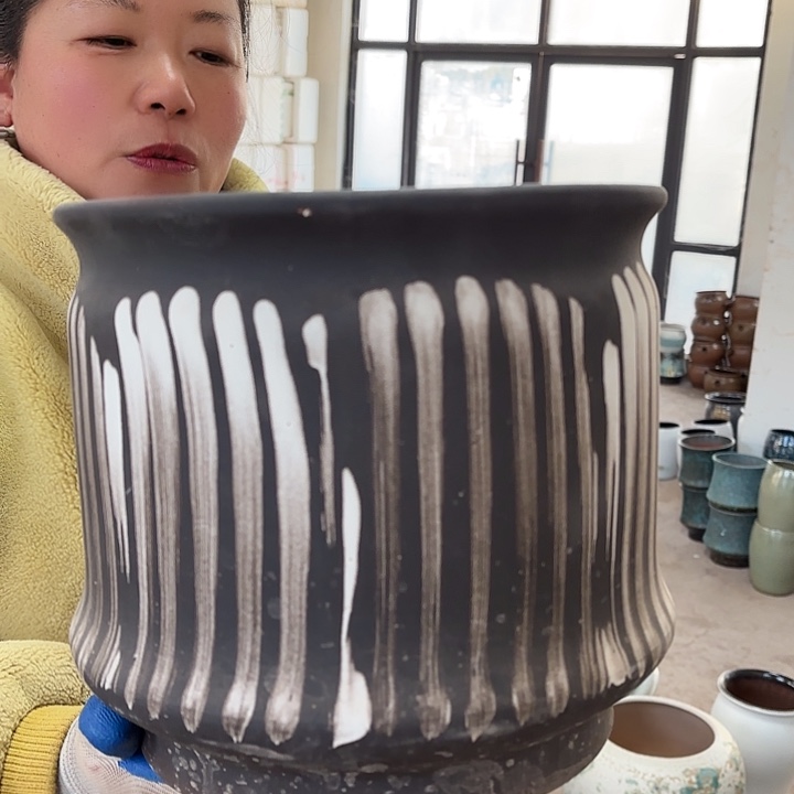 正品高23口25花盆