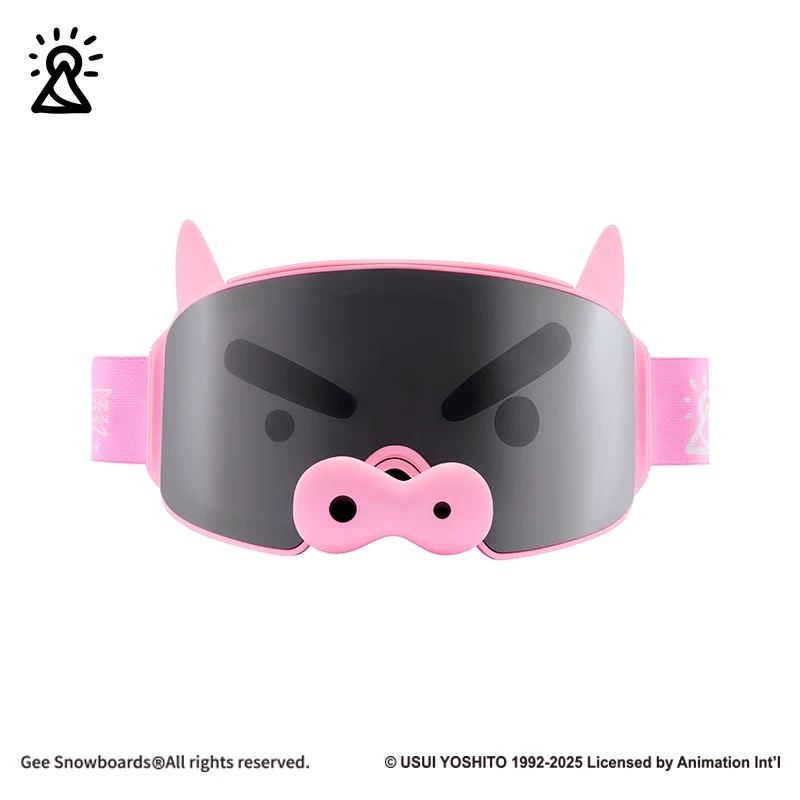 蜡笔小新 x Gee snowboards联名 滑雪眼镜护目镜双层磁吸单双板