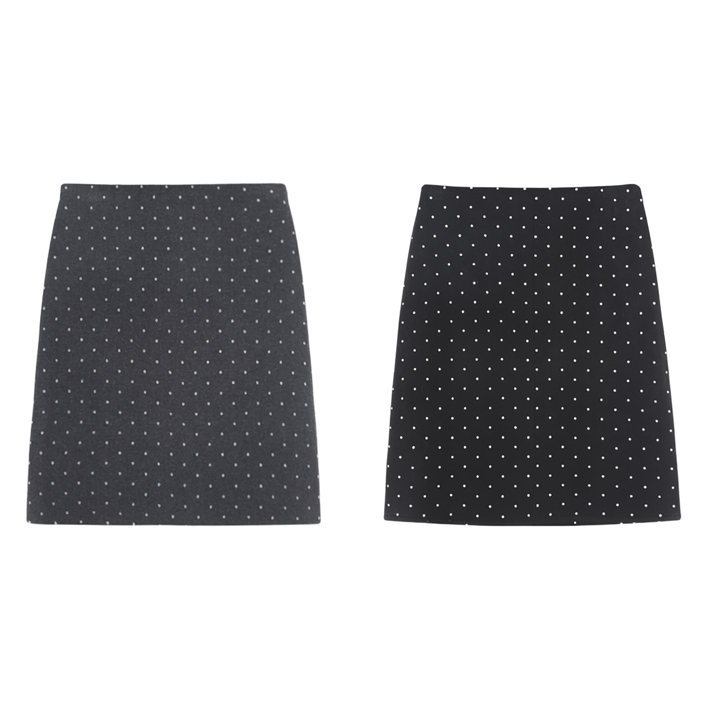 DENGDAHA「大哈」复古甜美风 冬季百搭波点A字高腰短裙HBZXW918687