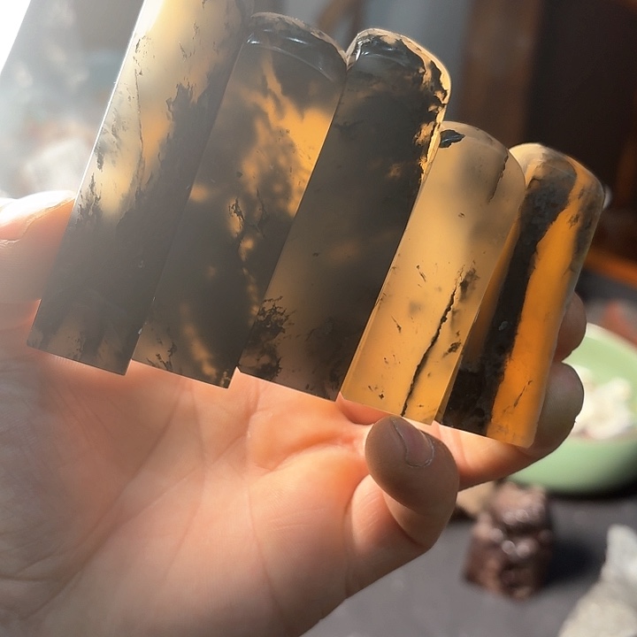 昌化石水墨冻套章5枚