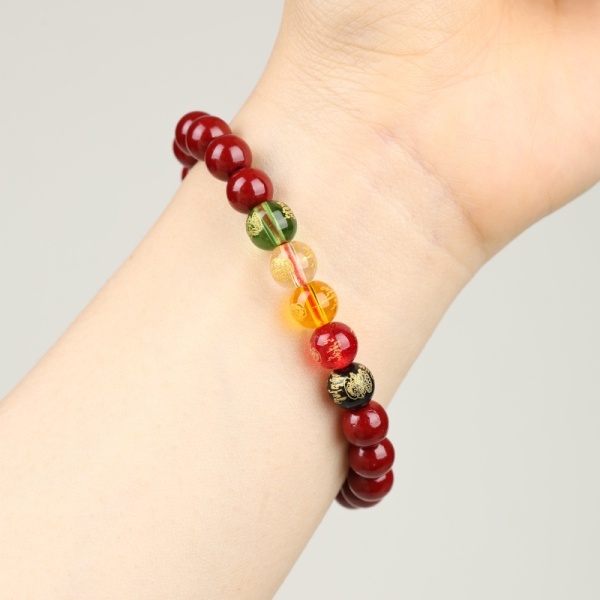 XD908红珠ZS五路财神时尚手串007 无礼盒