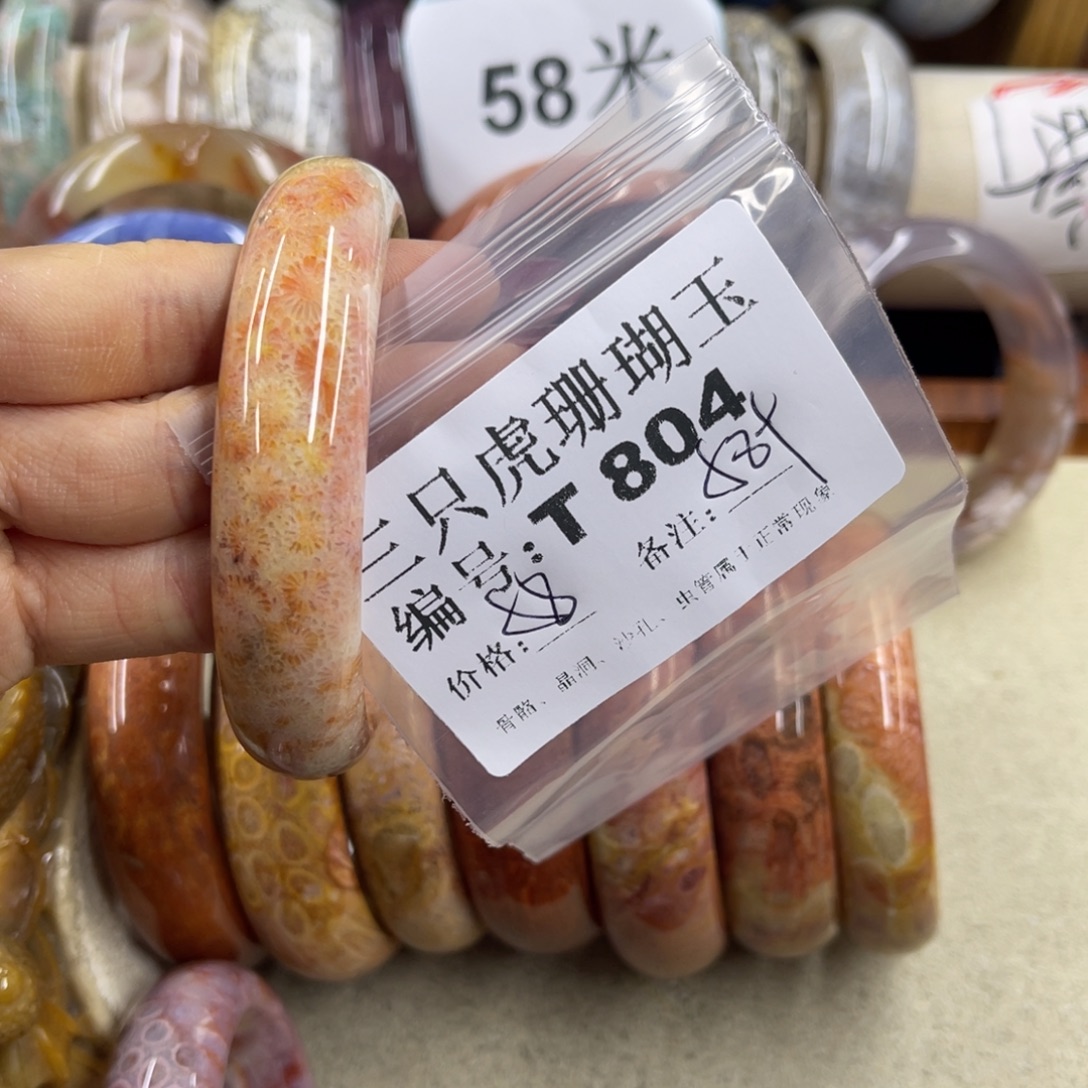 蚂***常硅化珊瑚（珊瑚玉）未镶嵌h