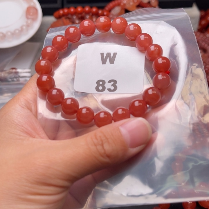 南红玛瑙未镶嵌多样性发货默认微瑕称重9mm