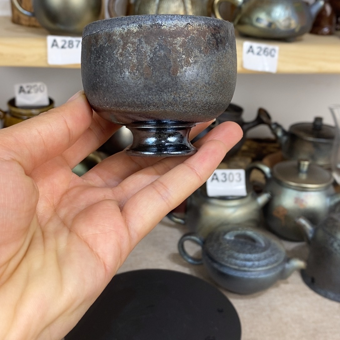 建水紫陶柴烧主人杯