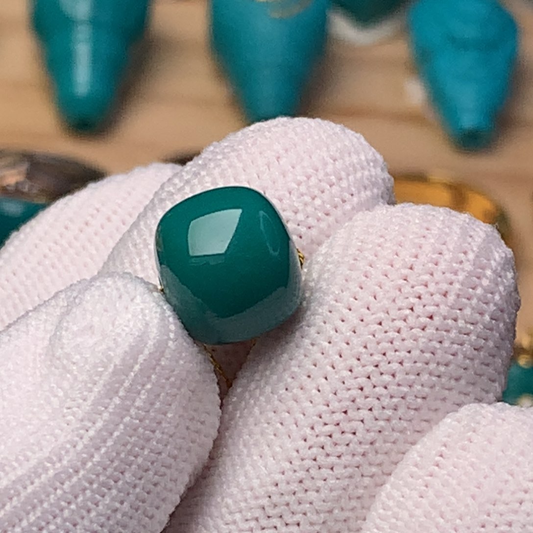 未镶嵌绿松石珠宝奇石10.5mm