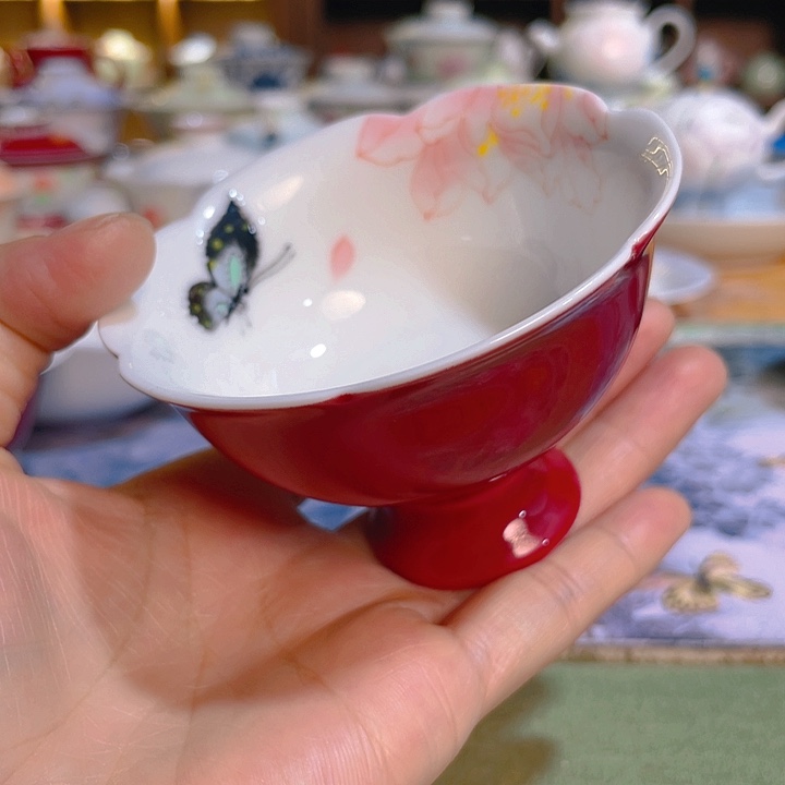 【闪购商品】曉*富华桃夭高足杯