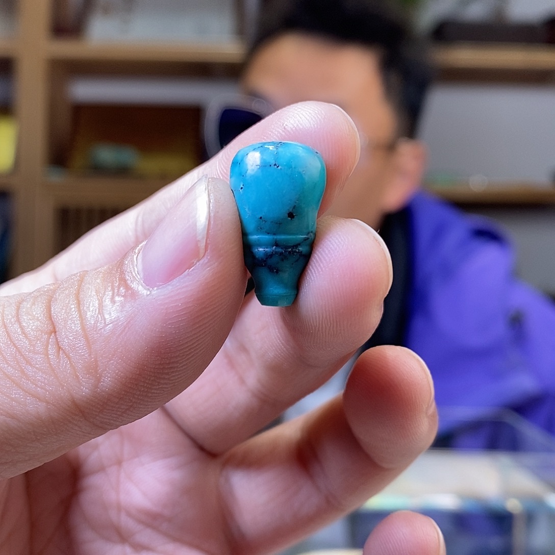 绿松石未镶嵌三通