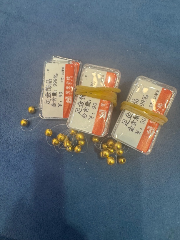 【ls】时尚足金999 卡4古法22个