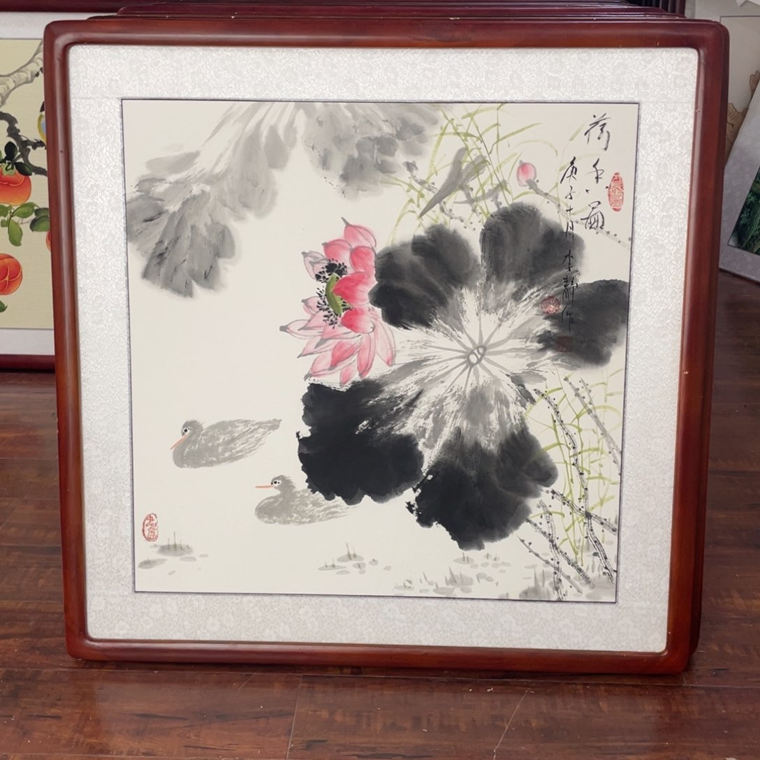 国画带框尺寸63*63厘米