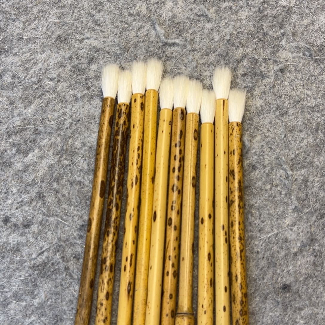 羊兼毫10只出锋2.5至2.7 打包价 微暇杆如图只能清水试