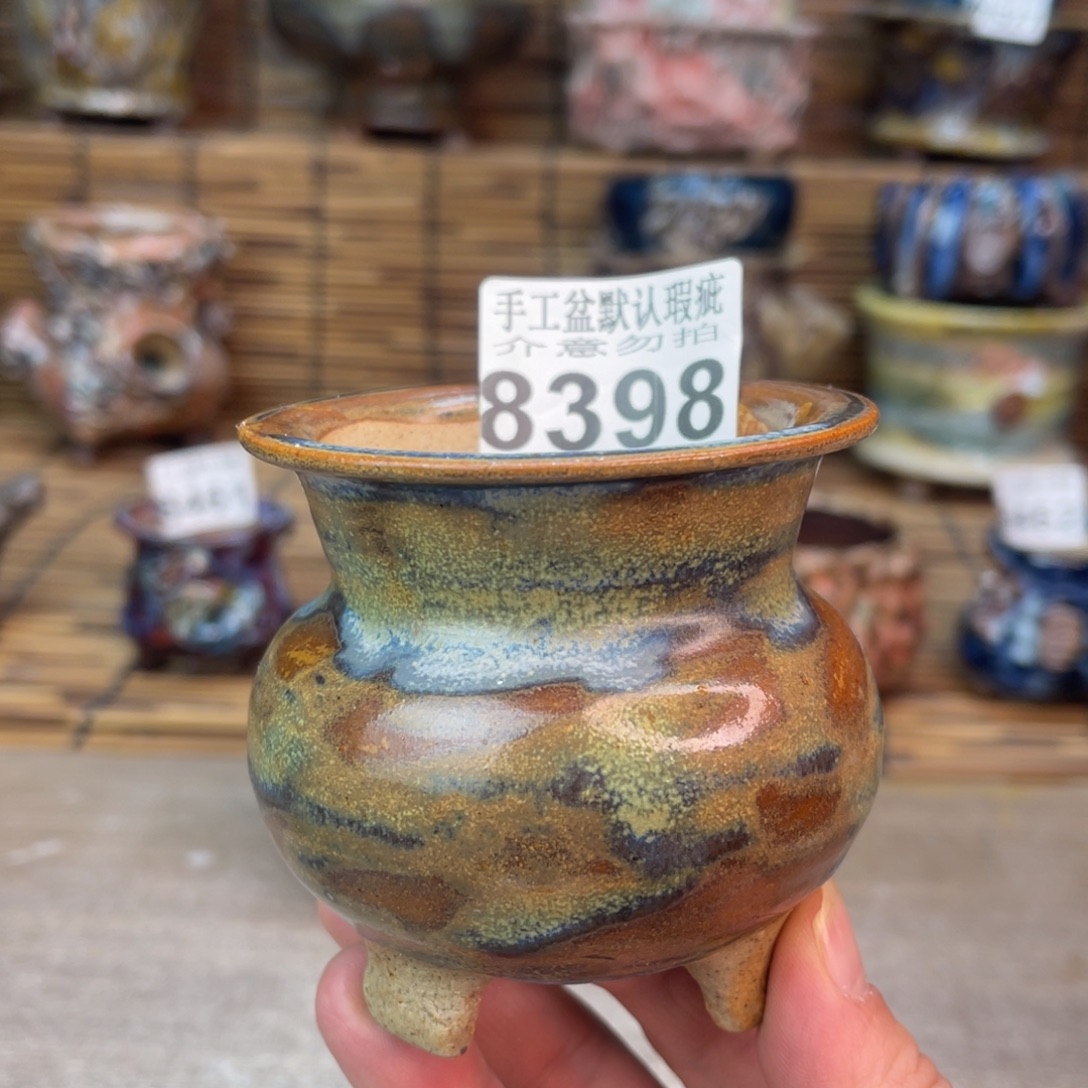 手工花盆默认瑕疵完美者勿拍