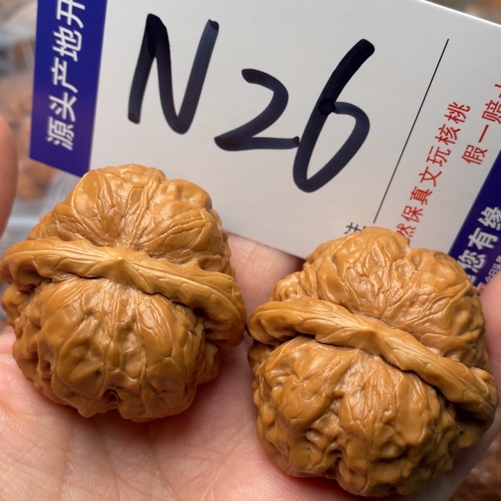 文玩核桃把件蛙蛙41尺