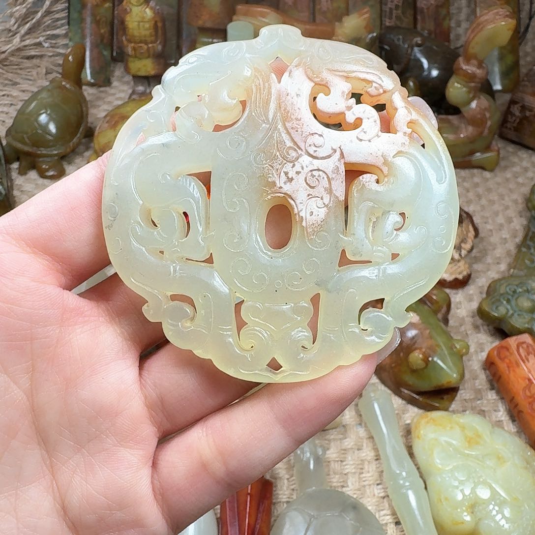 白玉菩提吊坠挂件