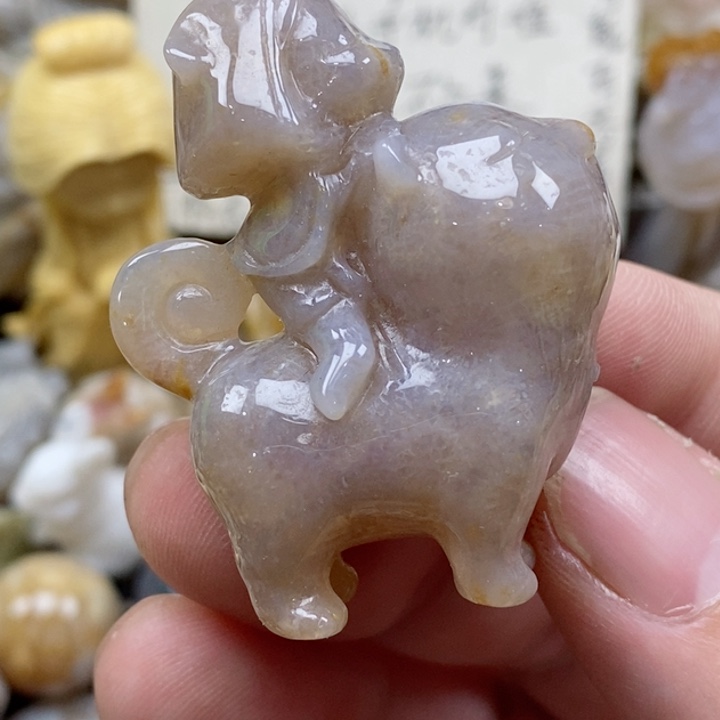 颈饰未镶嵌硅化珊瑚（珊瑚玉）