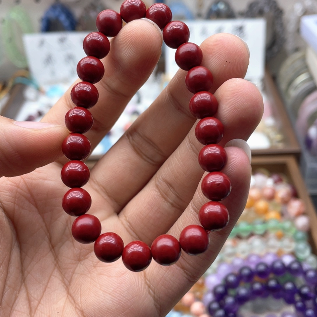 手链未镶嵌水晶8咪紫金砂