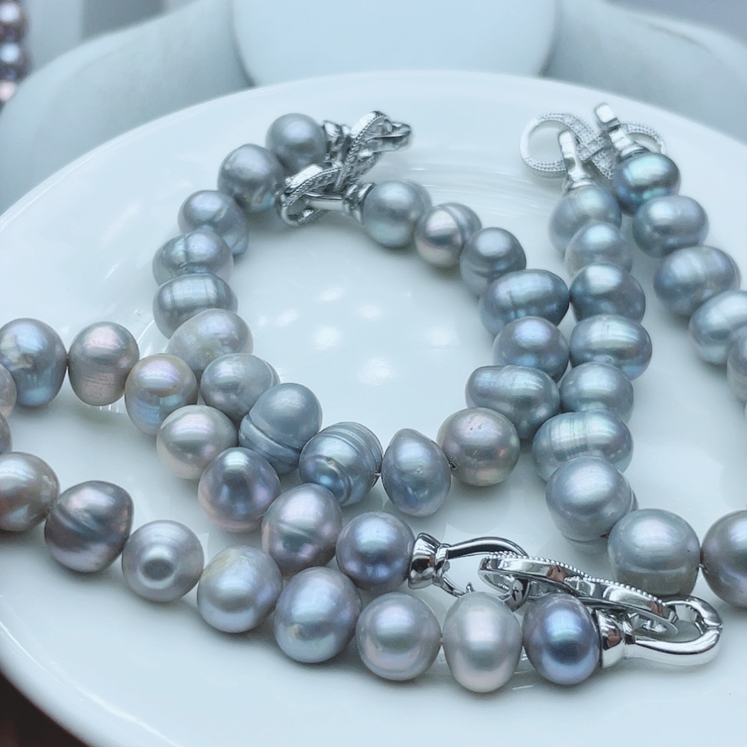 淡水珍珠颈饰钛钢