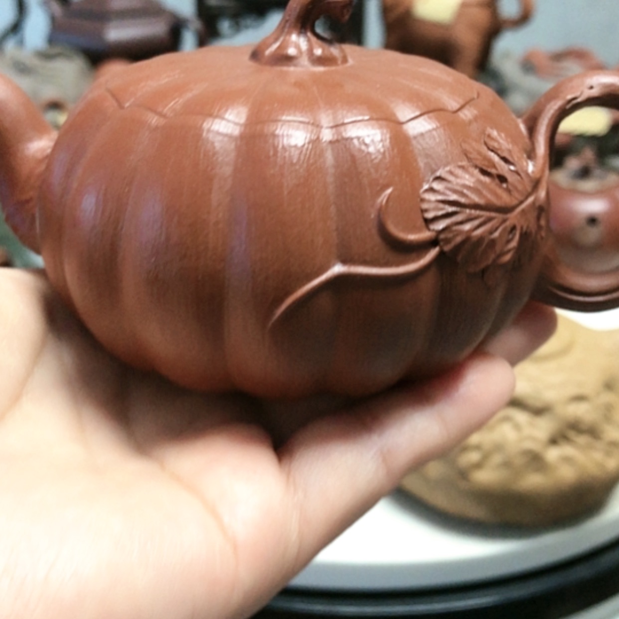 【闪购商品】紫砂茶壶160C仿生小煤窑朱泥