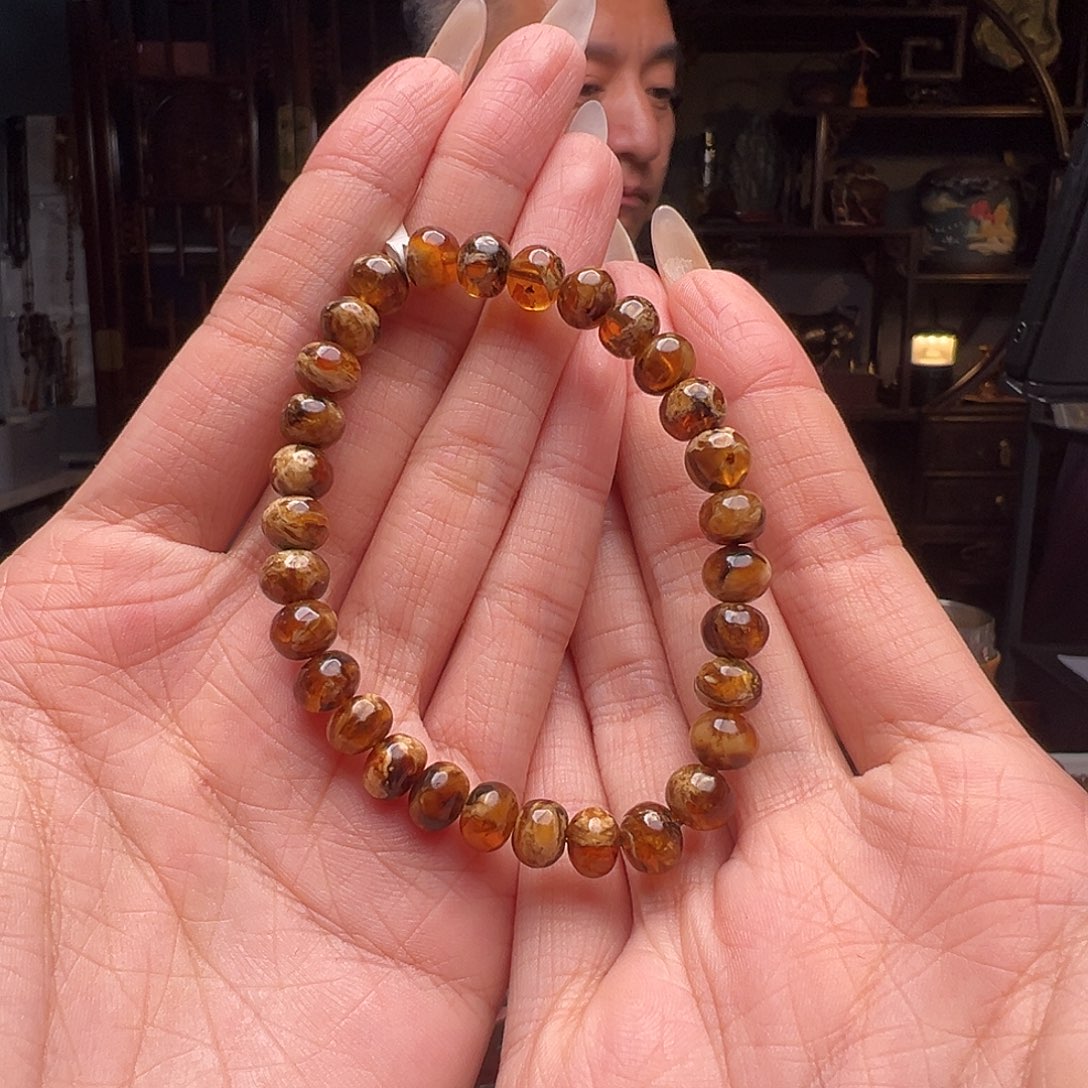 琥珀裸石未镶嵌抚顺琥珀20497-7-1七